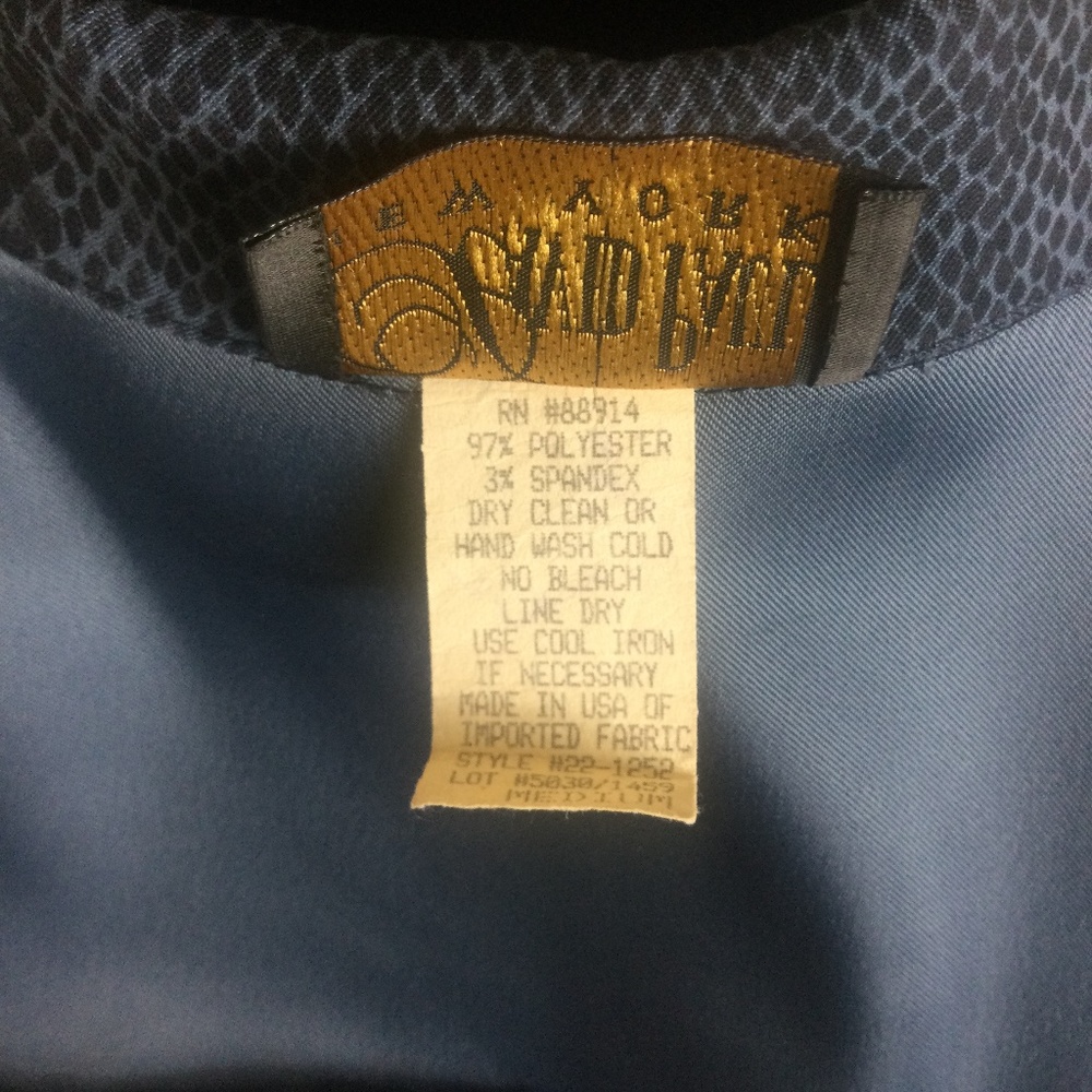 Jacket Blue Snakeskin by David Paul - Picture 5 of 5